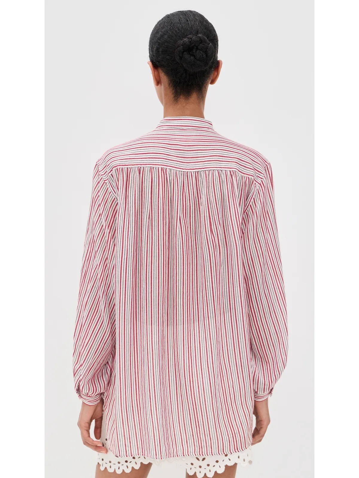 Isabel Marant Étoile Sapha Blouse エクリュ/レッド - 画像3