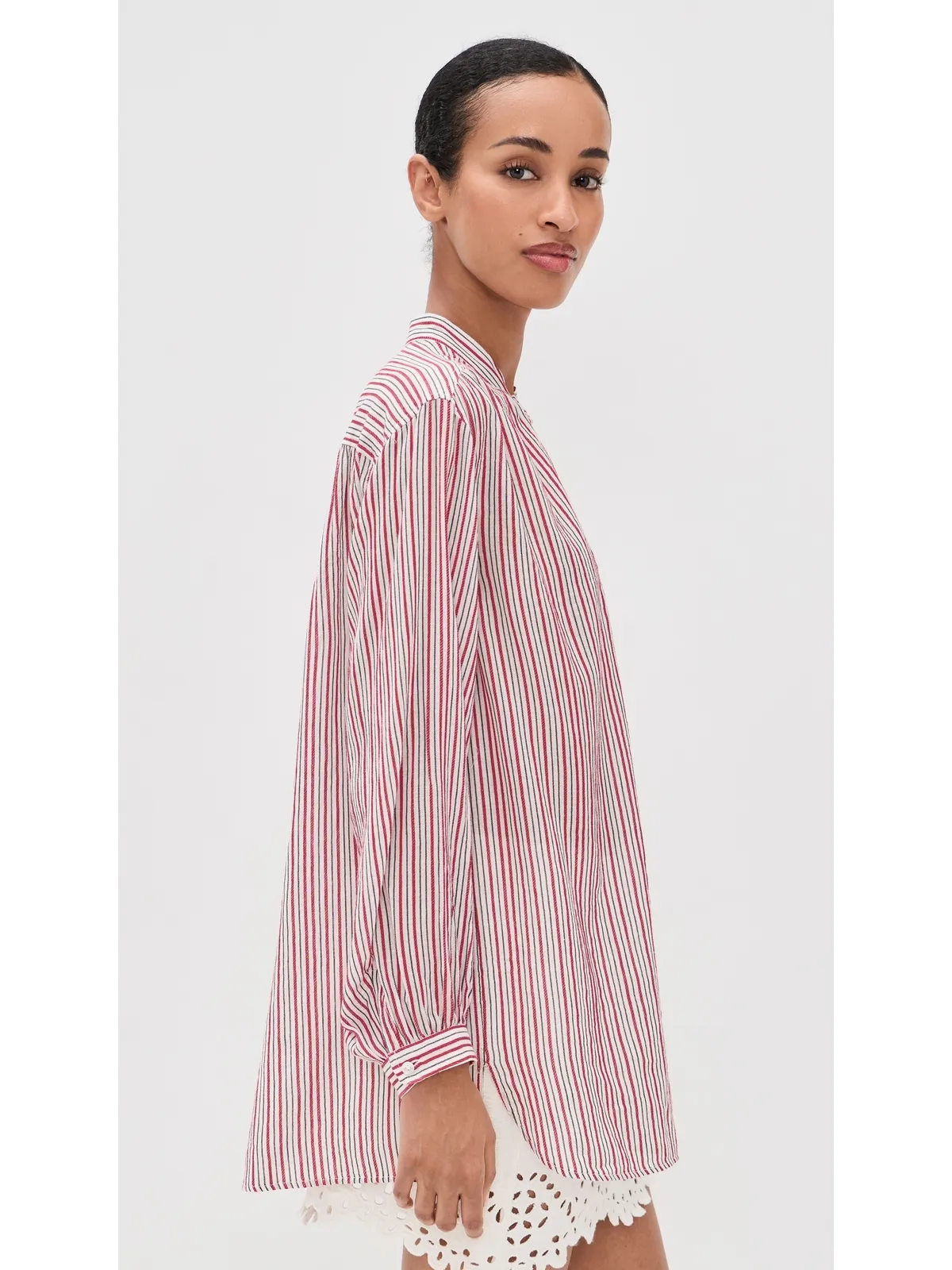 Isabel Marant Étoile Sapha Blouse エクリュ/レッド - 画像4