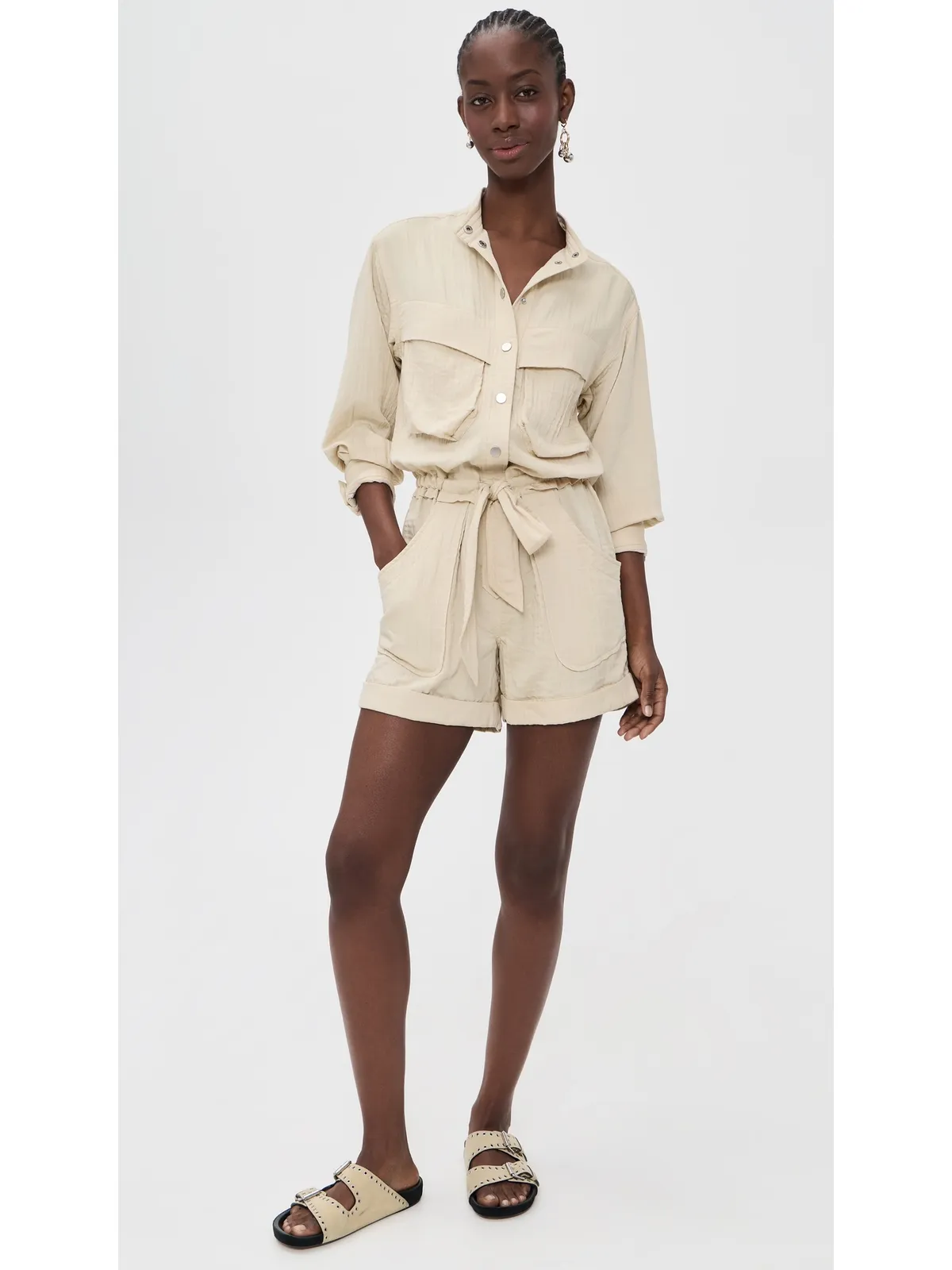 Isabel Marant Étoile Betyna Romper Ecru - 画像5