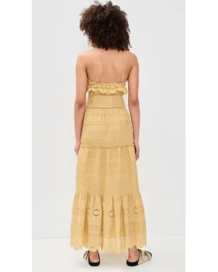 Isabel Marant Étoile パウレ ドレス ライトオークル - サムネイル3
