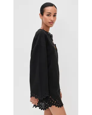 Isabel Marant Étoile シェラザードドレス（フェードブラック） - サムネイル4