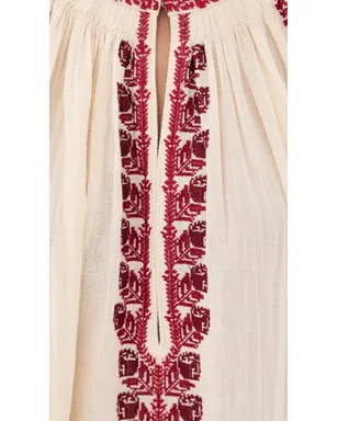 Isabel Marant Étoile Lena 刺繍入りブラウス - サムネイル6