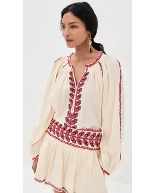 Isabel Marant Étoile Lena 刺繍入りブラウス - サムネイル2