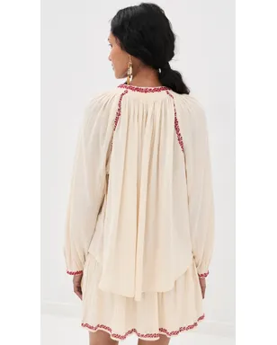 Isabel Marant Étoile Lena 刺繍入りブラウス - サムネイル3