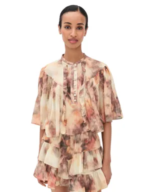 Isabel Marant Étoile Veelia Top Beige - サムネイル1