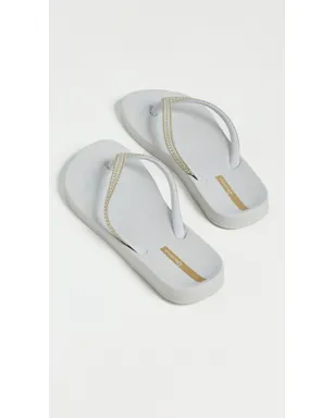 Ipanema メッシュ×Fem フリップフロップ グレー/ゴールド - サムネイル4