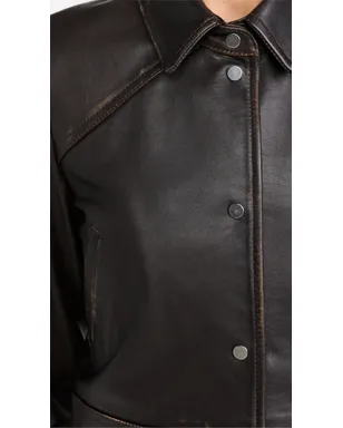 IRO デメット レザー ジャケット - サムネイル6