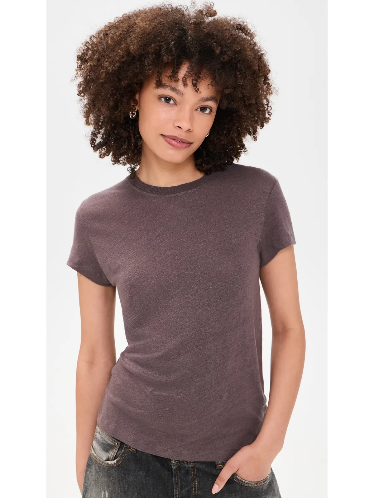 IRO リネンTシャツ Mocha M - 画像2