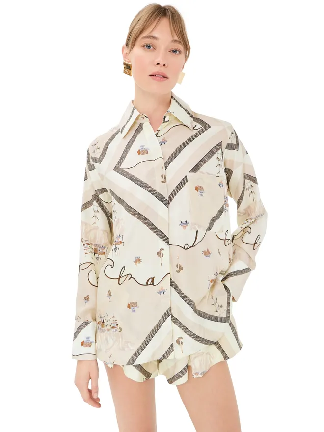 Isla & White Isla & White エステラ シルクシャツ イソライア Mの商品画像