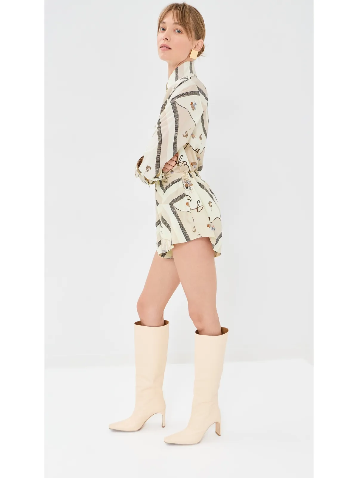 Isla & White Paloma Silk Shorts Isolaire - 画像5