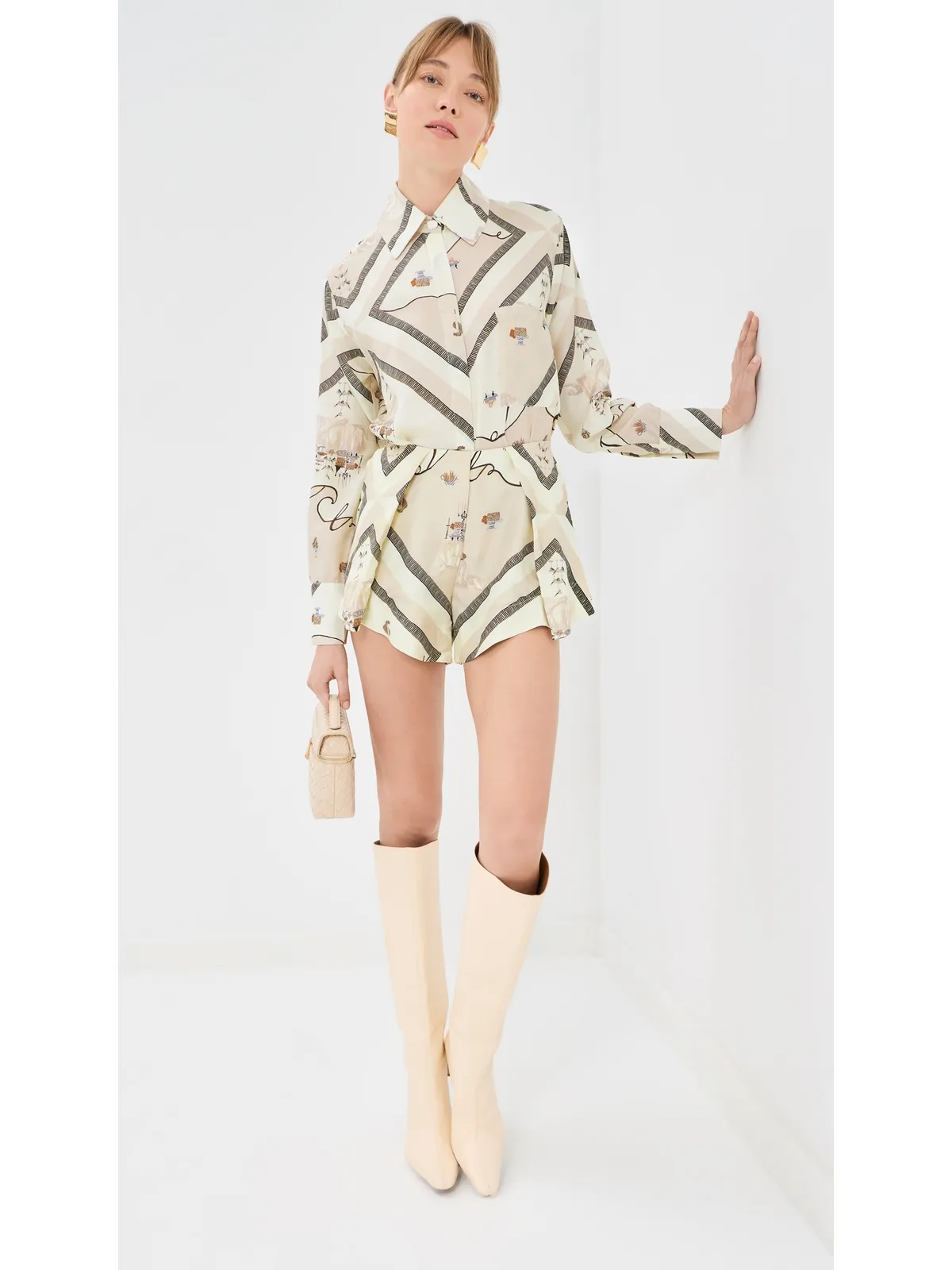 Isla & White Paloma Silk Shorts Isolaire - 画像2