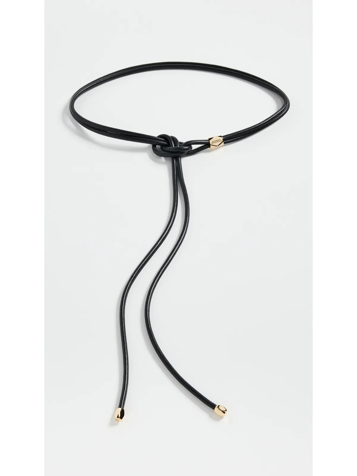 Isabel Marant Silvia Belt ブラック/ゴールド - 画像2