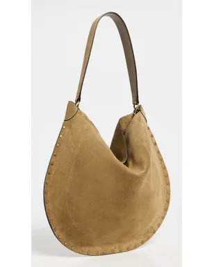 Isabel Marant オスカン ホーボー ソフト ショルダー バッグ タウペ ワンサイズ - サムネイル4