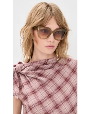 Isabel Marant IM 0225/S サングラス カーキ ワンサイズ - サムネイル3