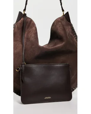 Isabel Marant オスカン ホーボー ソフトバッグ コーヒー色 - サムネイル5