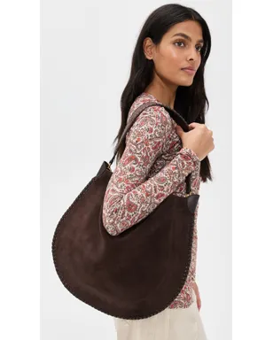 Isabel Marant オスカン ホーボー ソフトバッグ コーヒー色 - サムネイル3