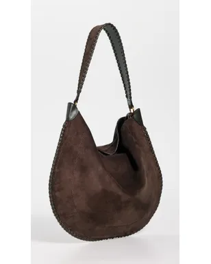 Isabel Marant オスカン ホーボー ソフトバッグ コーヒー色 - サムネイル4