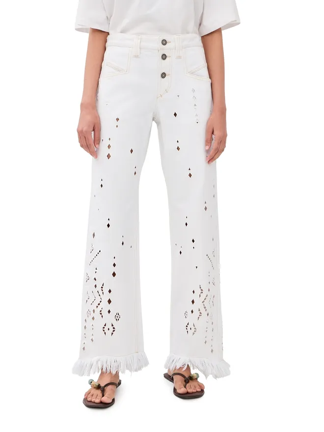 Isabel Marant Isabel Marant アミア ジーンズ ホワイトの商品画像