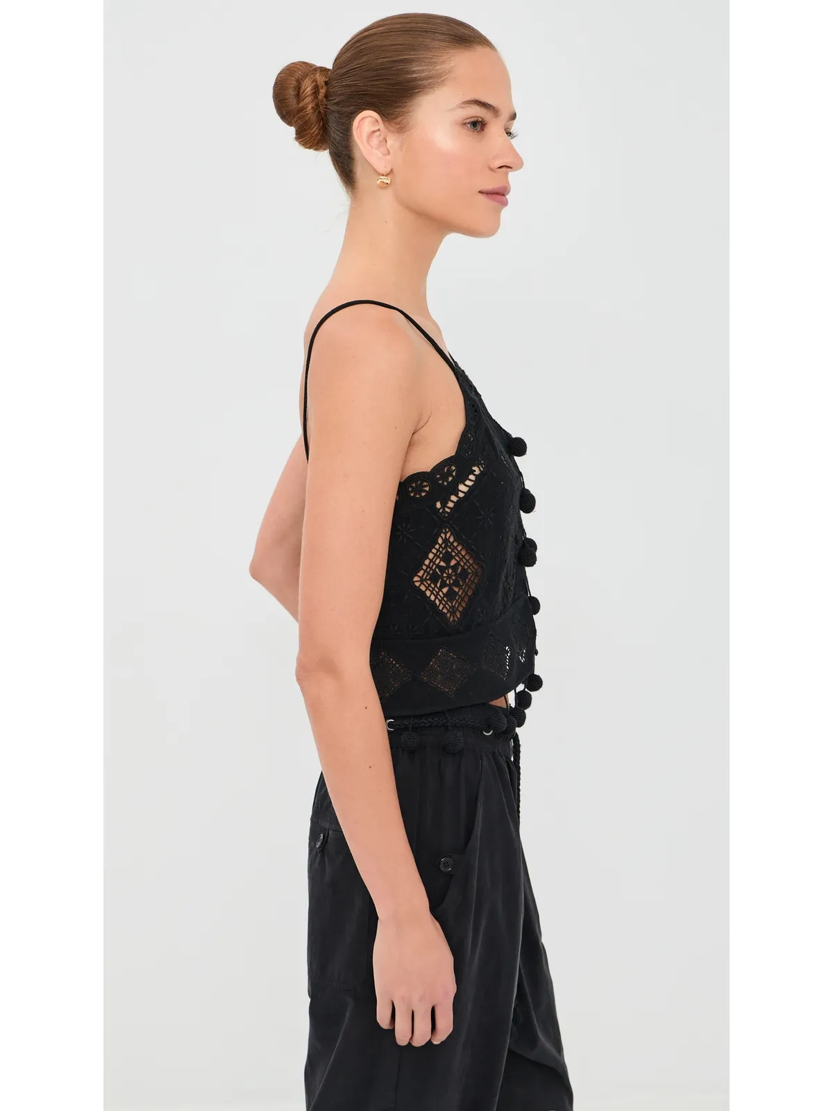 Isabel Marant ネルシー トップ ブラック - 画像4