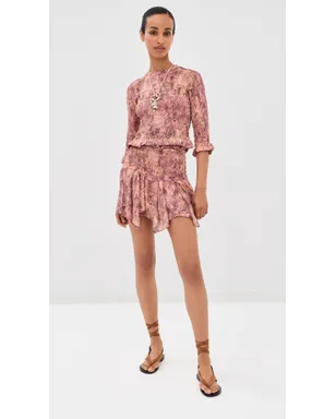 Isabel Marant カロラ シルクトップ ピンク - サムネイル5