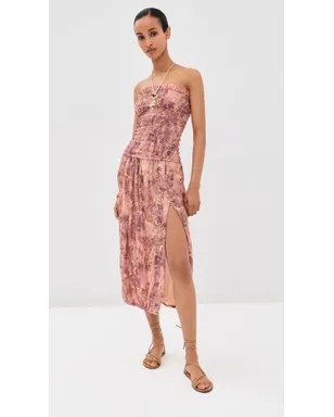 Isabel Marant クリーネ シルク ドレス ピンク - サムネイル2