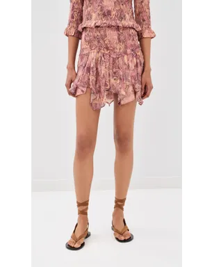 Isabel Marant Ceiva Silk Mini Skirt ピンク - サムネイル2
