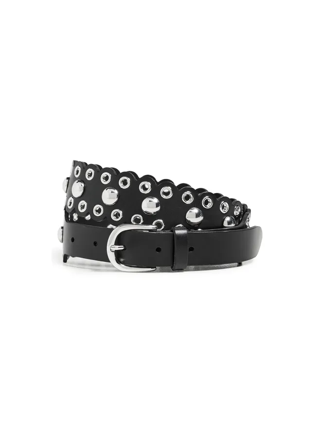 Isabel Marant Isabel Marant Zalla ベルト ブラック/シルバー 75の商品画像