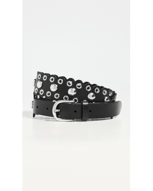 Isabel Marant Zalla ベルト ブラック/シルバー 75 - サムネイル2