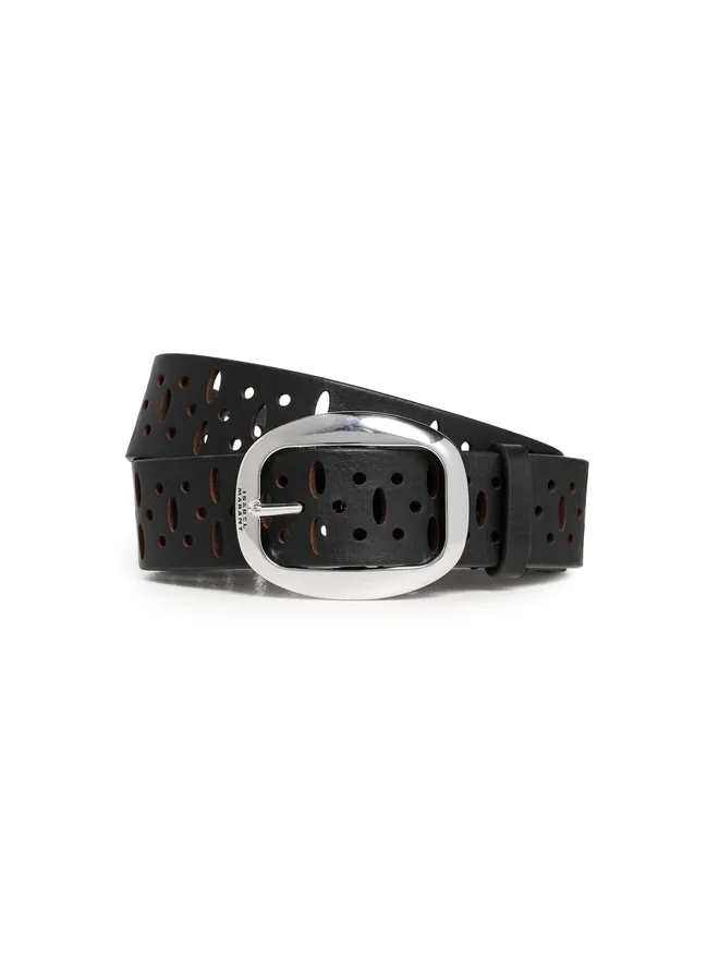 Isabel Marant Isabel Marant Dara カットアウトベルト ブラック/シルバー 75の商品画像