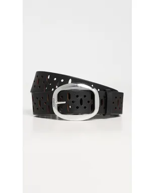 Isabel Marant Dara カットアウトベルト ブラック/シルバー 75 - サムネイル2