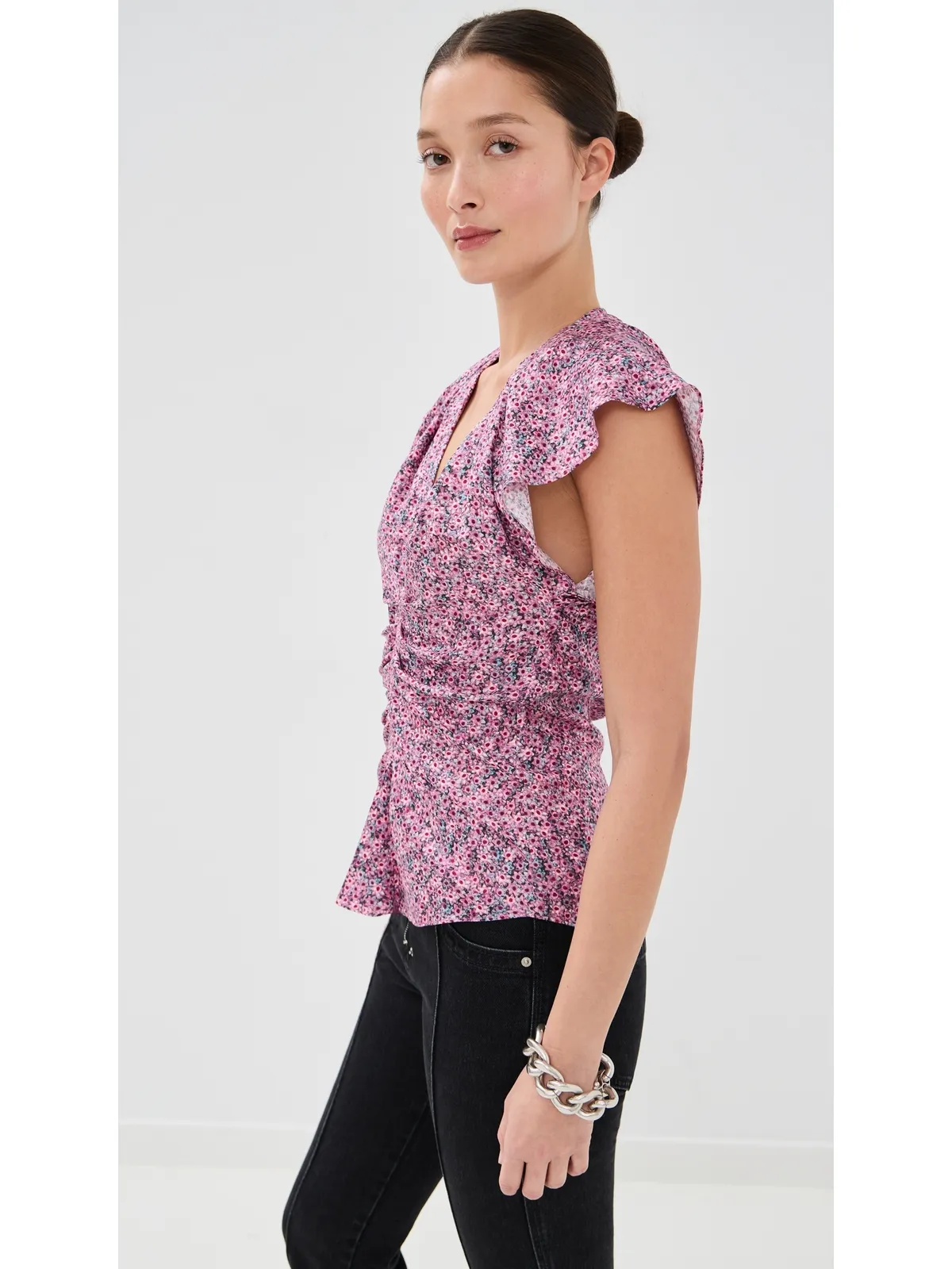 Isabel Marant Lonea トップス ピンク - 画像4