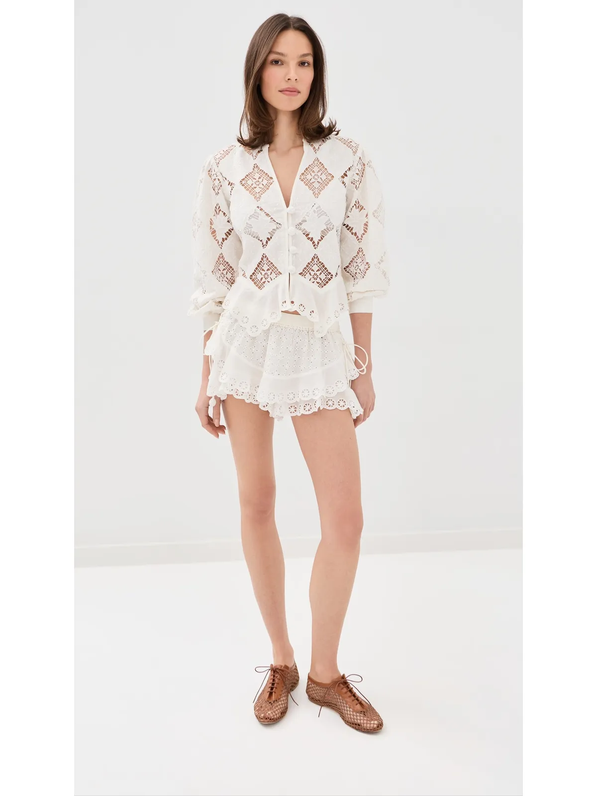 Isabel Marant Neis Embroidered Ruffle Skirt - 画像5