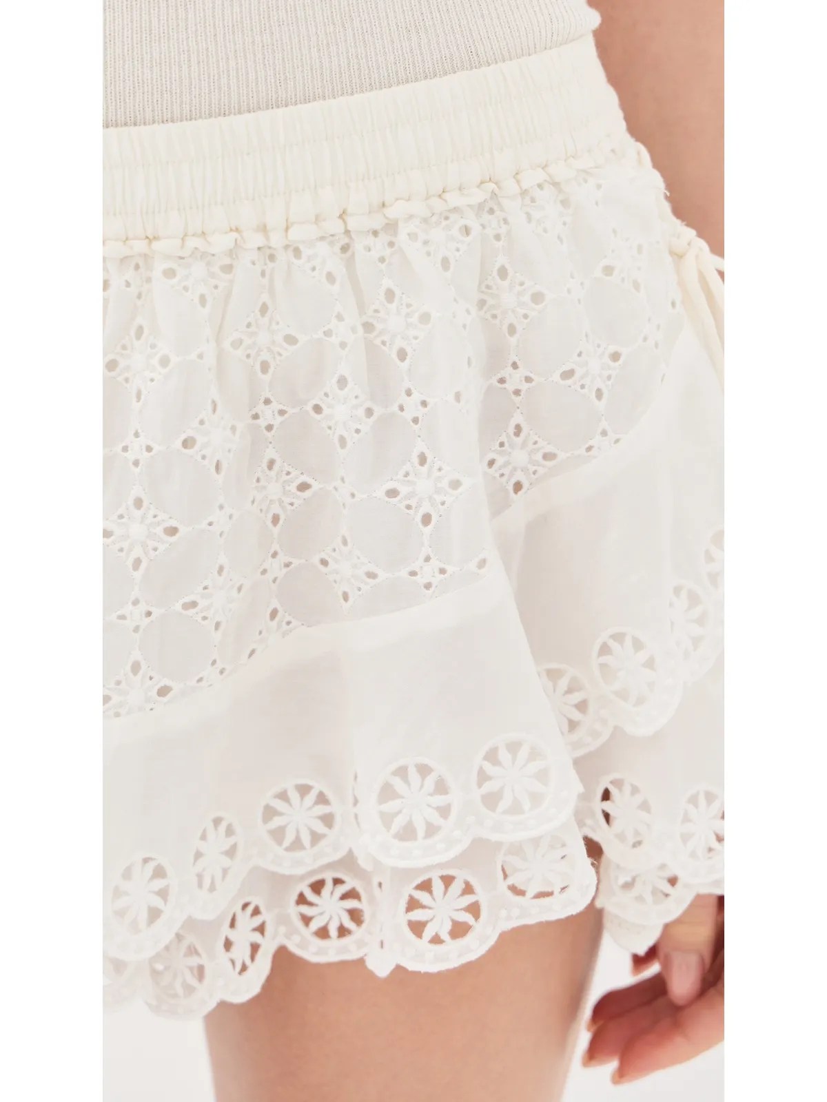 Isabel Marant Neis Embroidered Ruffle Skirt - 画像6
