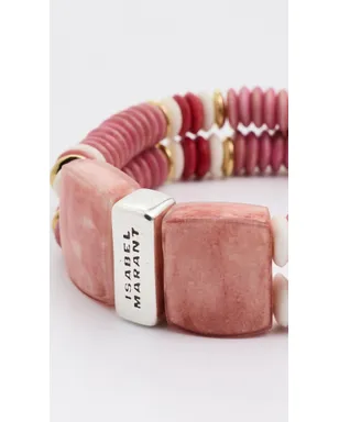 Isabel Marant ビーズブレスレット ローズウッド/シルバー - サムネイル4