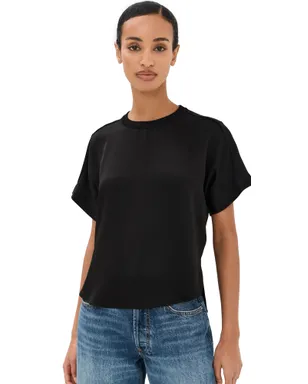 SIMKHAI アディー ニットバックTシャツ ブラック - サムネイル1