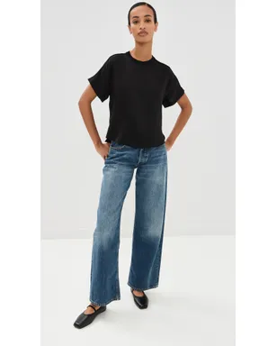 SIMKHAI アディー ニットバックTシャツ ブラック - サムネイル5