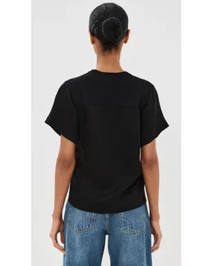 SIMKHAI アディー ニットバックTシャツ ブラック - サムネイル3
