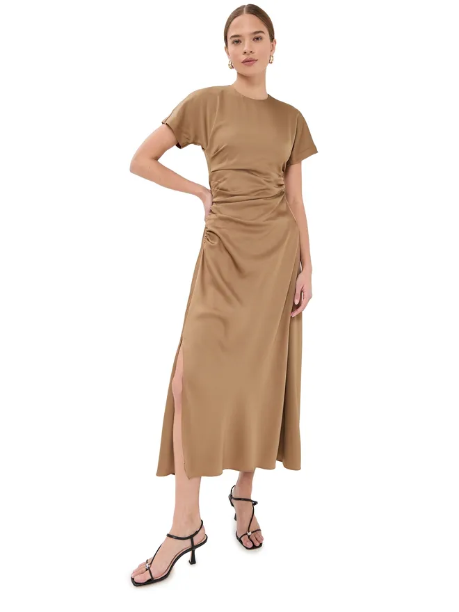 SIMKHAI SIMKHAI Marabella Draped Dress チャイの商品画像
