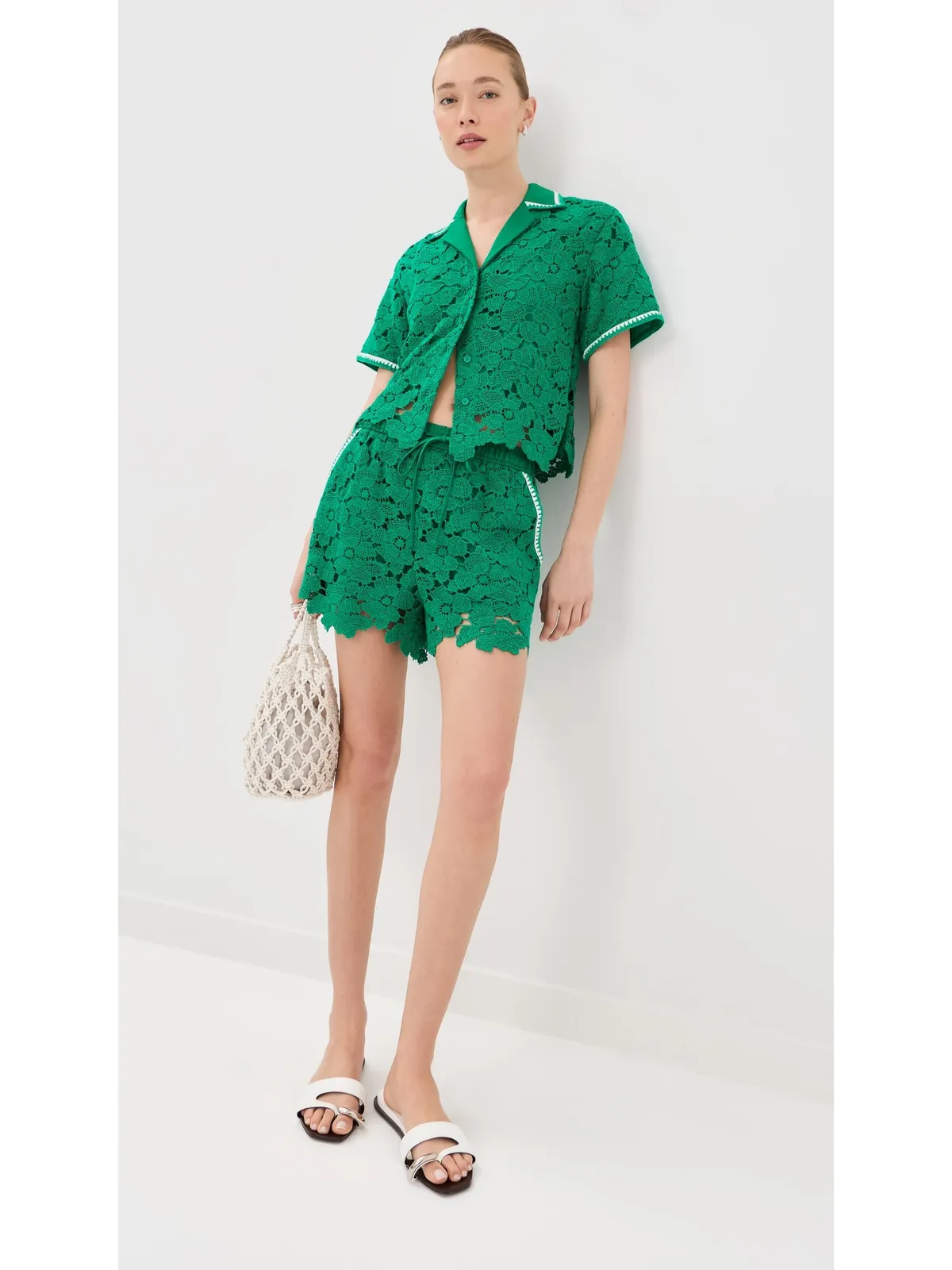SIMKHAI Glenn Lace Camp Shirt - 画像6
