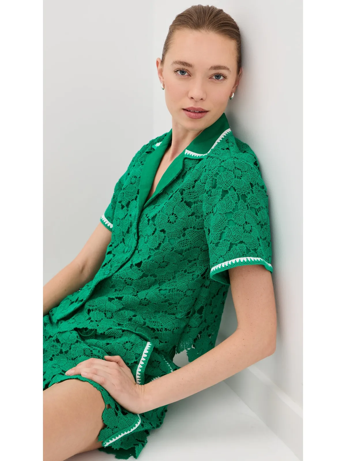 SIMKHAI Glenn Lace Camp Shirt - 画像2