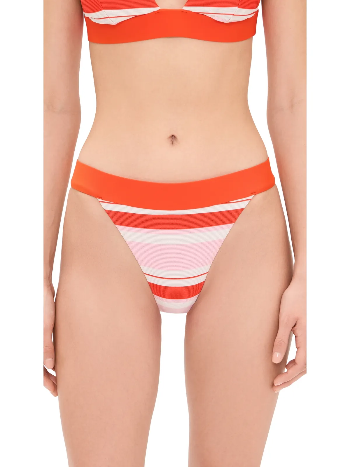 SIMKHAI Kristy Bikini Bottoms Lobster Stripe - 画像6