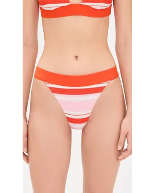 SIMKHAI Kristy Bikini Bottoms Lobster Stripe - サムネイル2