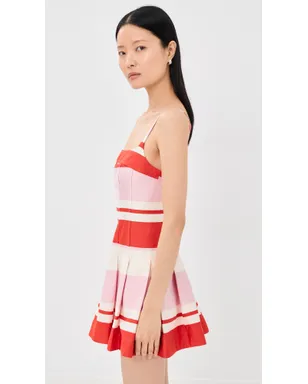 SIMKHAI Nelly ビスチェミニドレス Tulip Stripe - サムネイル4
