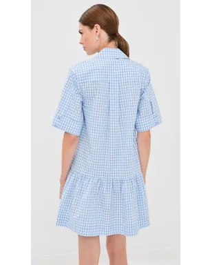 SIMKHAI Criss ミニドレス Cloud Gingham M - サムネイル3