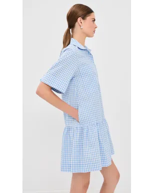 SIMKHAI Criss ミニドレス Cloud Gingham M - サムネイル4