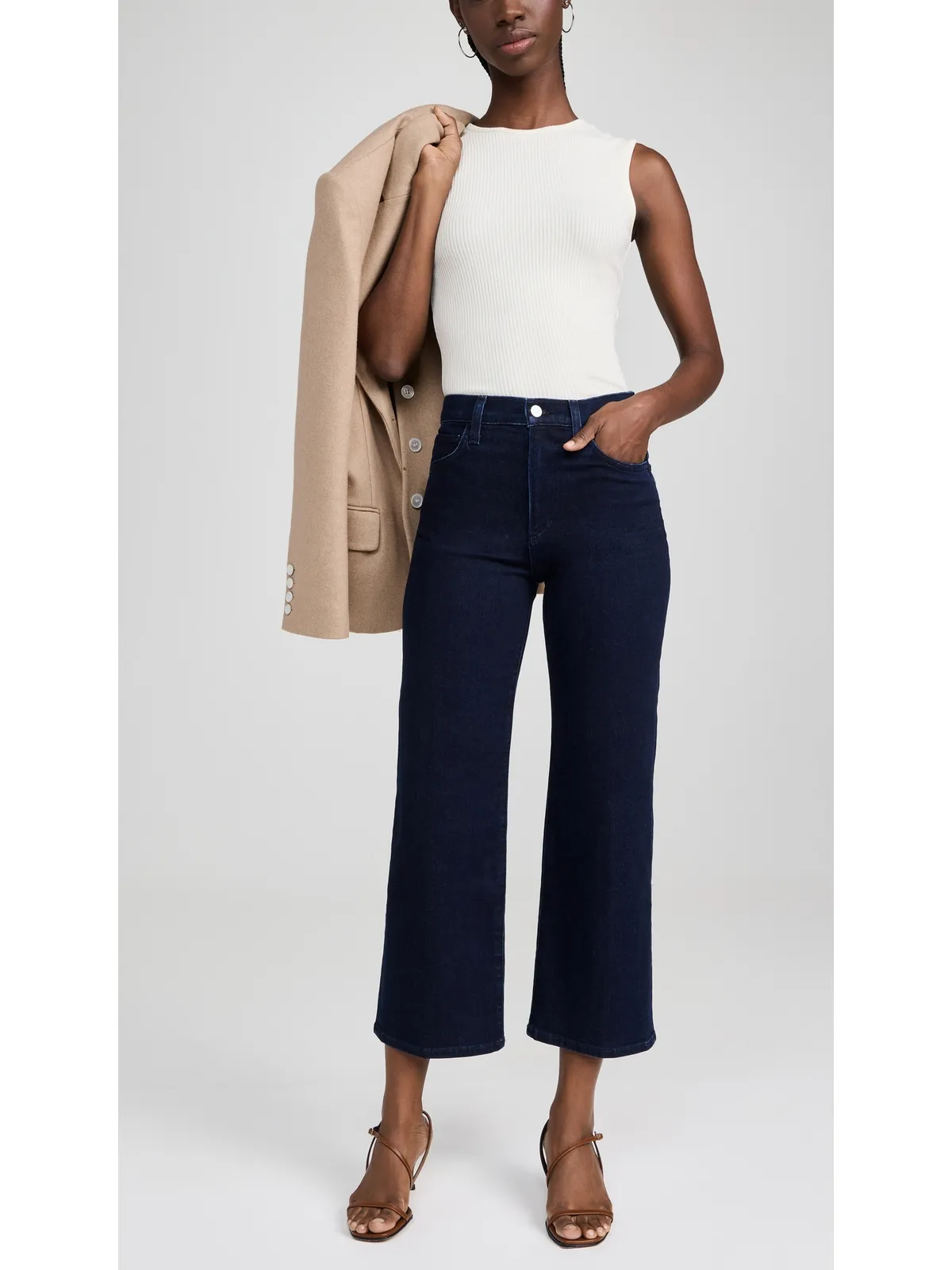 Joe's Jeans ブレイク クロップド ワイドレッグ ジーンズ - 画像5