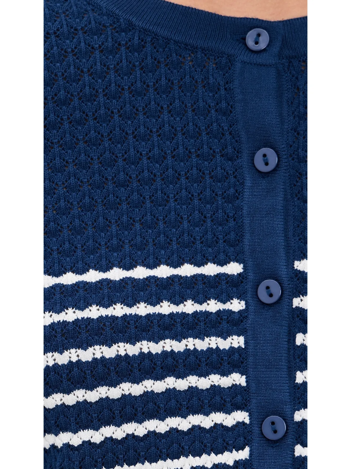 Joe's Jeans ポイントル ダニー カーディガン ロイヤルブルー/ミルクスト - 画像6
