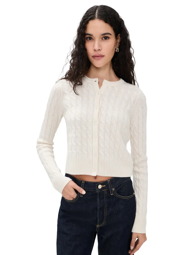 Joe's Jeans Joe's Jeans ケーブル編み カシミヤ カーディガンの商品画像