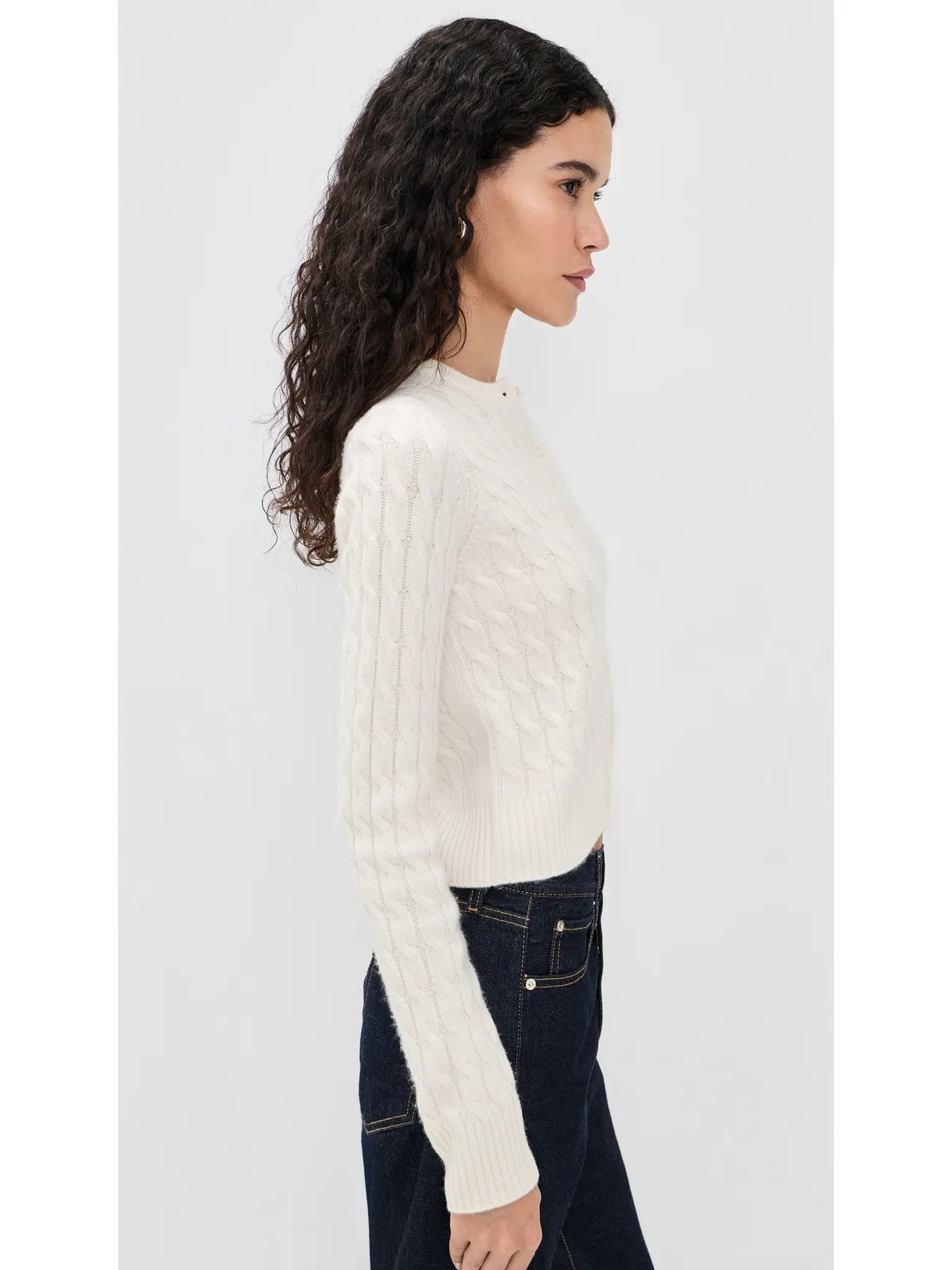Joe's Jeans ケーブル編み カシミヤ カーディガン - 画像4