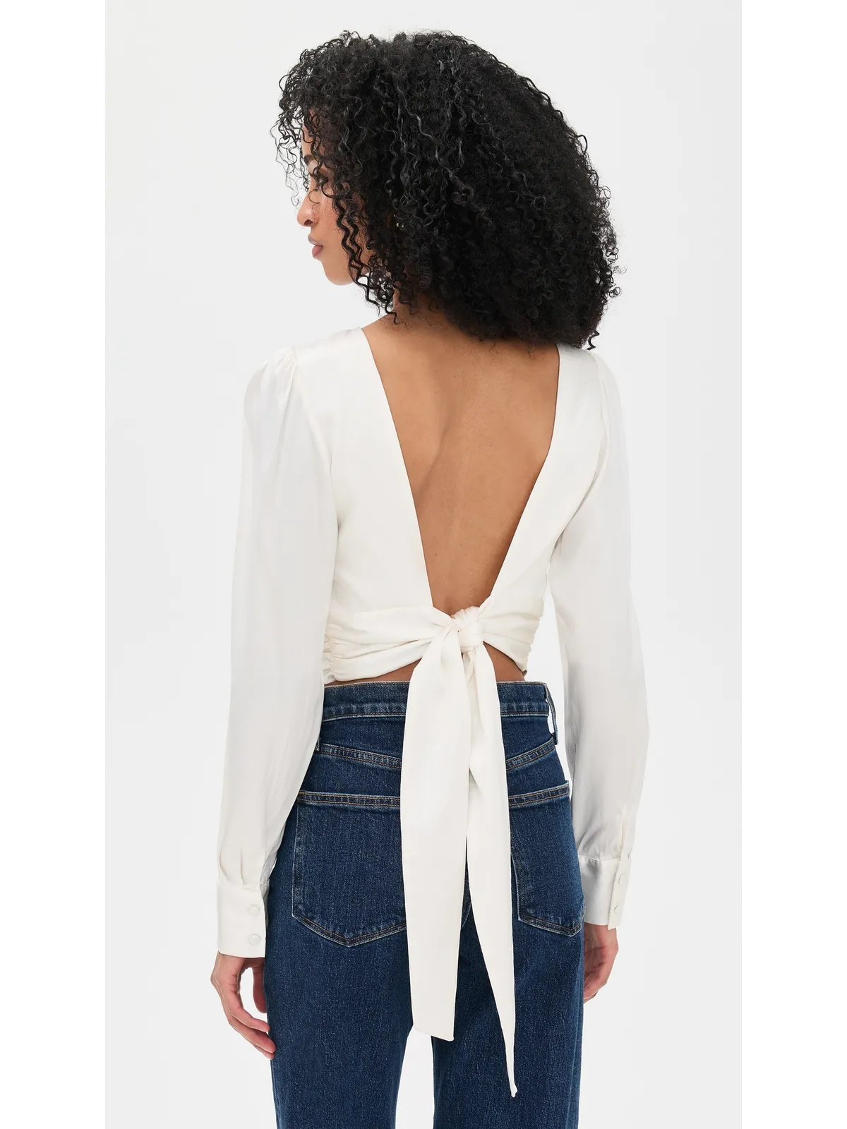 Joe's Jeans The Marie Tie Back Blouse - 画像3